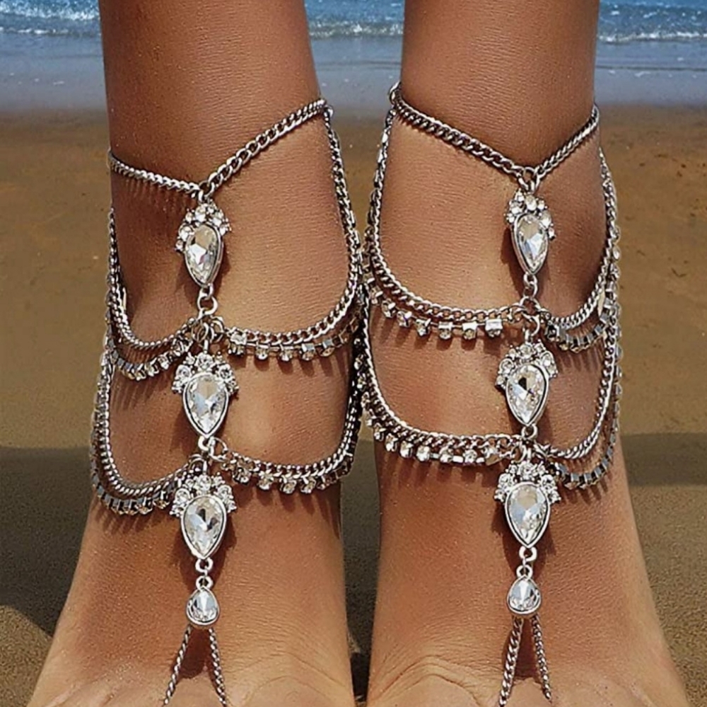 Crystal Anklets